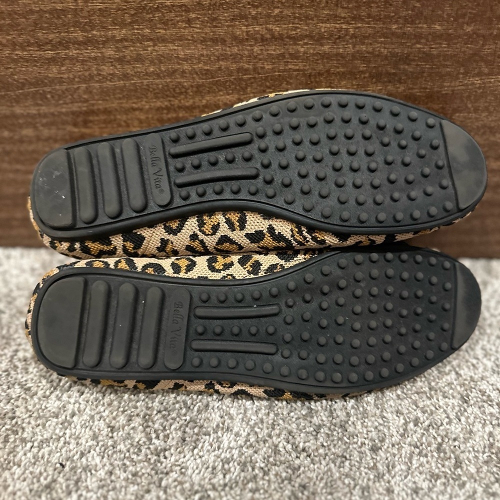 Bella Vita Tan and Black Leopard Print Flats - Picture 4 of 5